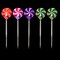 Brite Star Set of 5 Color Changing LED Peppermint Candy Christmas Pathway Markers 17.5"